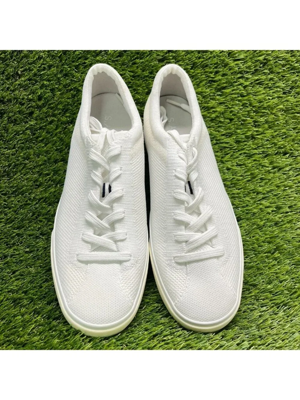 Rothy's The Lace Up Womens Size 9 White Athletic Running Walking Shoes Sneakers